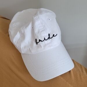 Bride hat white bridal wedding cap